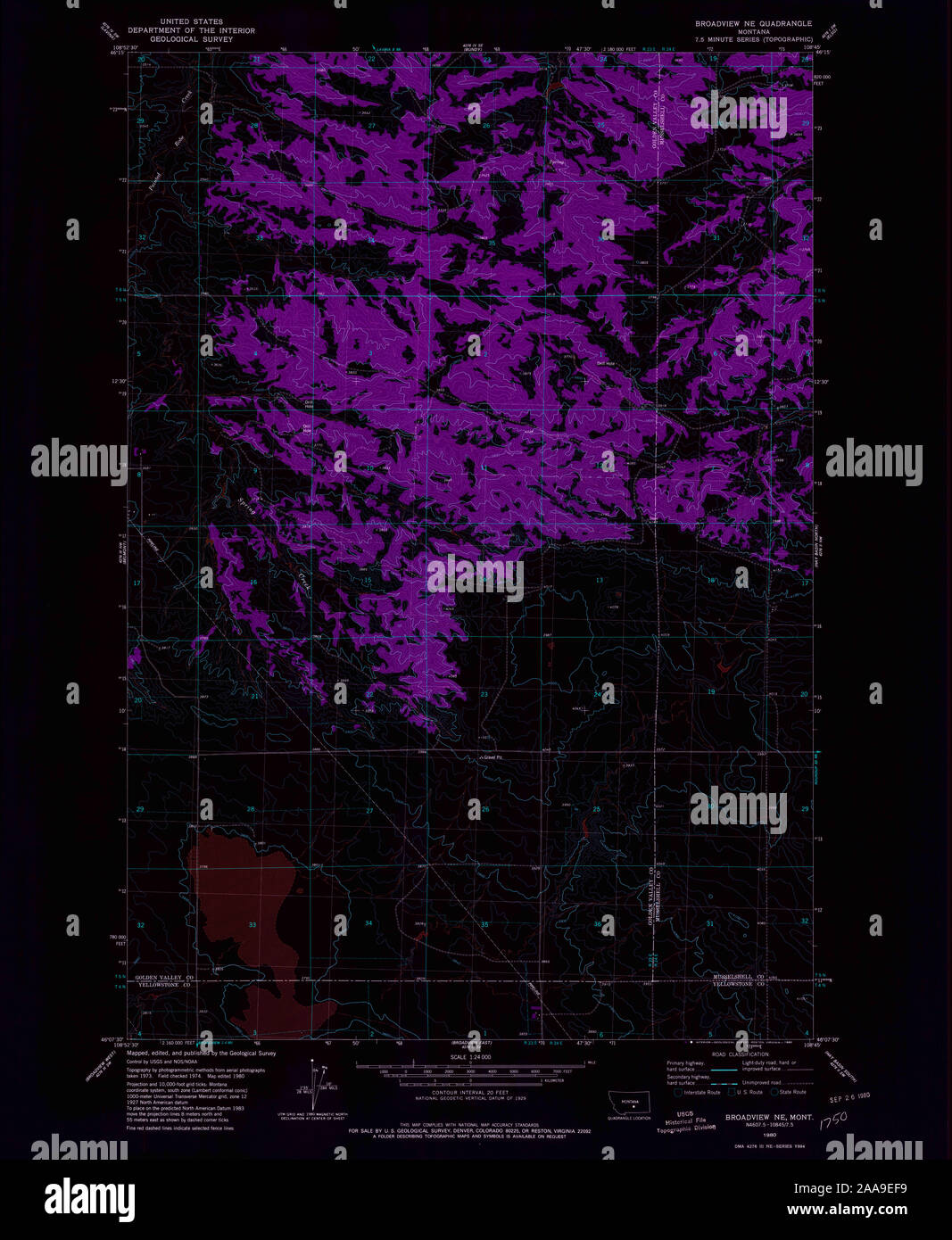 Map of broadview montana hires stock photography and images Alamy