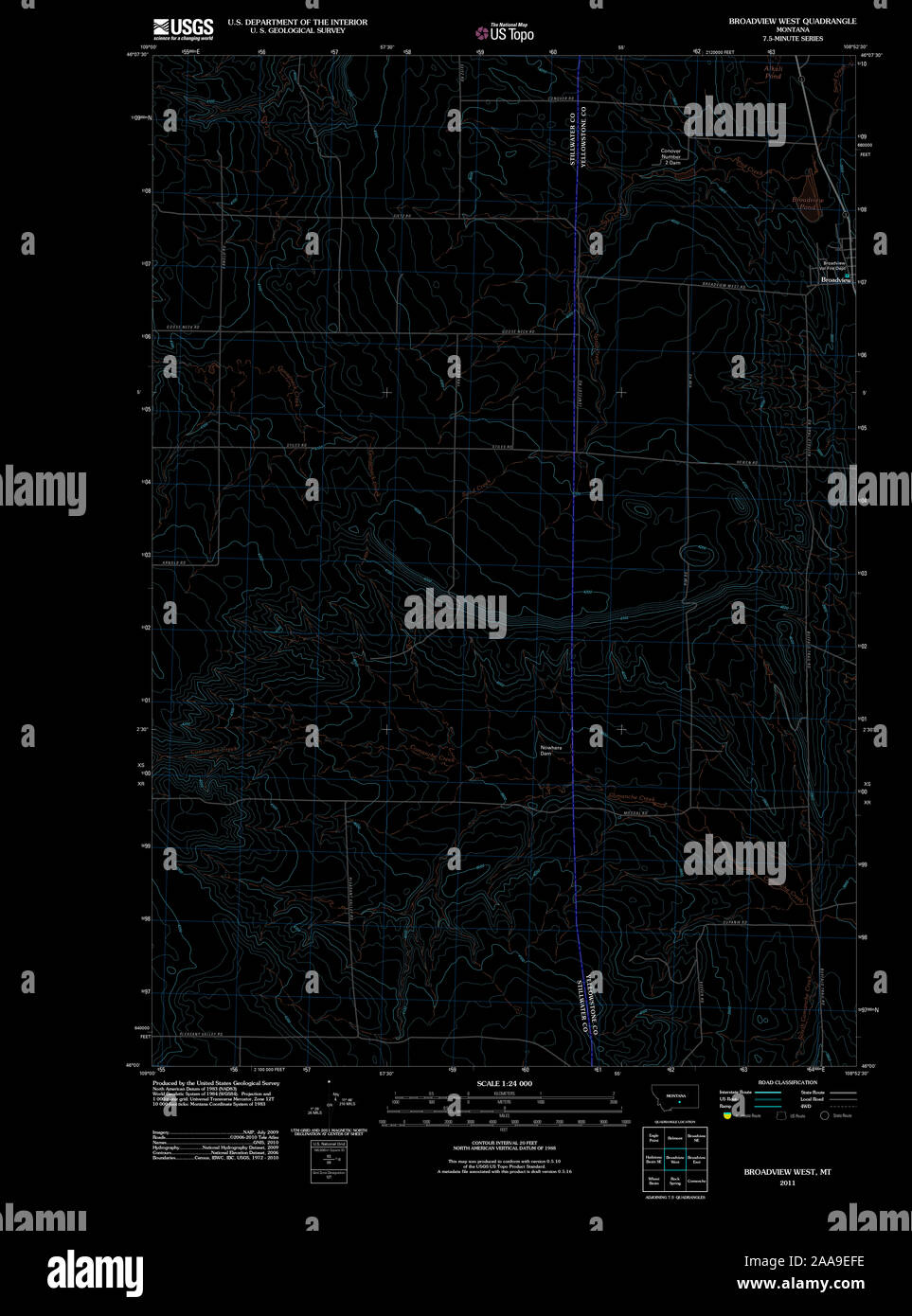 Map of broadview montana hires stock photography and images Alamy