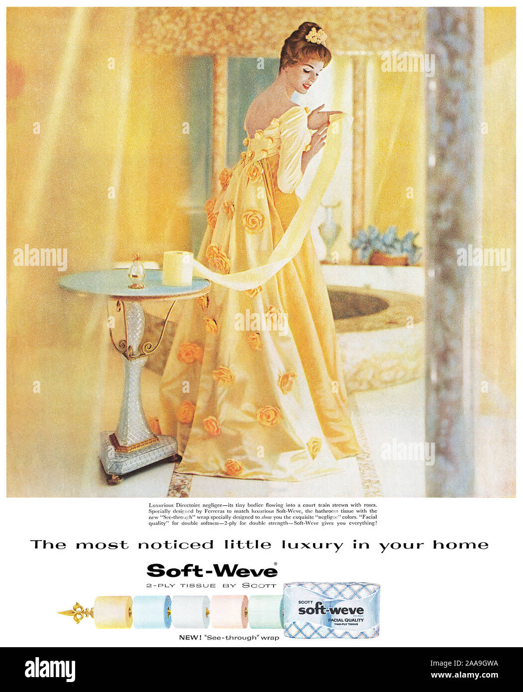 1959 U.S. advertisement for Soft-Weve toilet paper by Scott Stock Photo -  Alamy