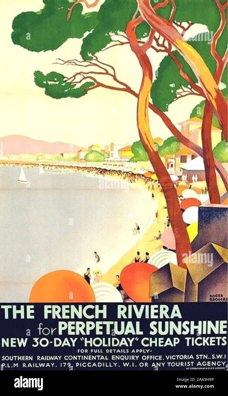 1948 FRANCE Nice French Riviera Travel Poster Art Print by Retro Graphics -  Fine Art America