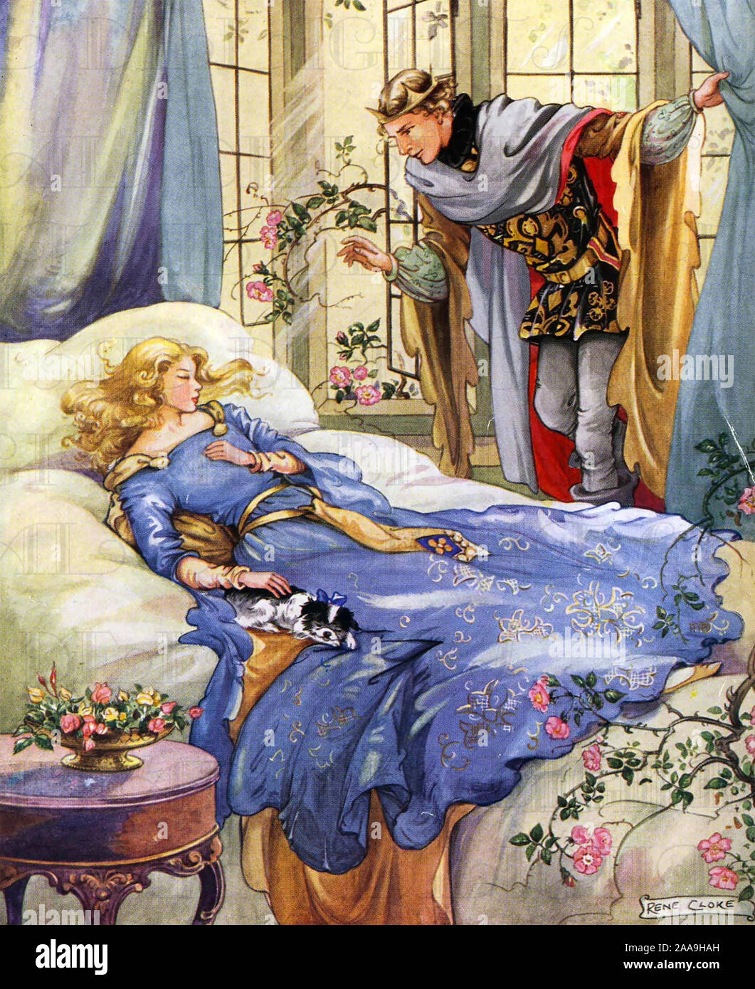SLEEPING BEAUTY fairy tale Stock Photo