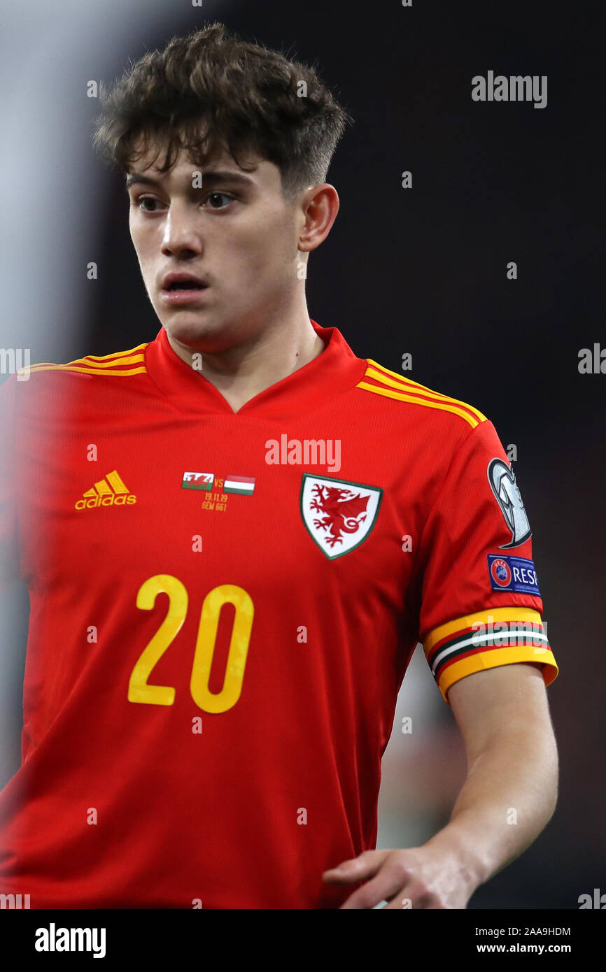 Daniel James Of Wales In Action Uefa Euro Qualifier Group E Match Wales V Hungary At The Cardiff City Stadium In Cardiff South Wales On Tuesday 19th November 19 Pic