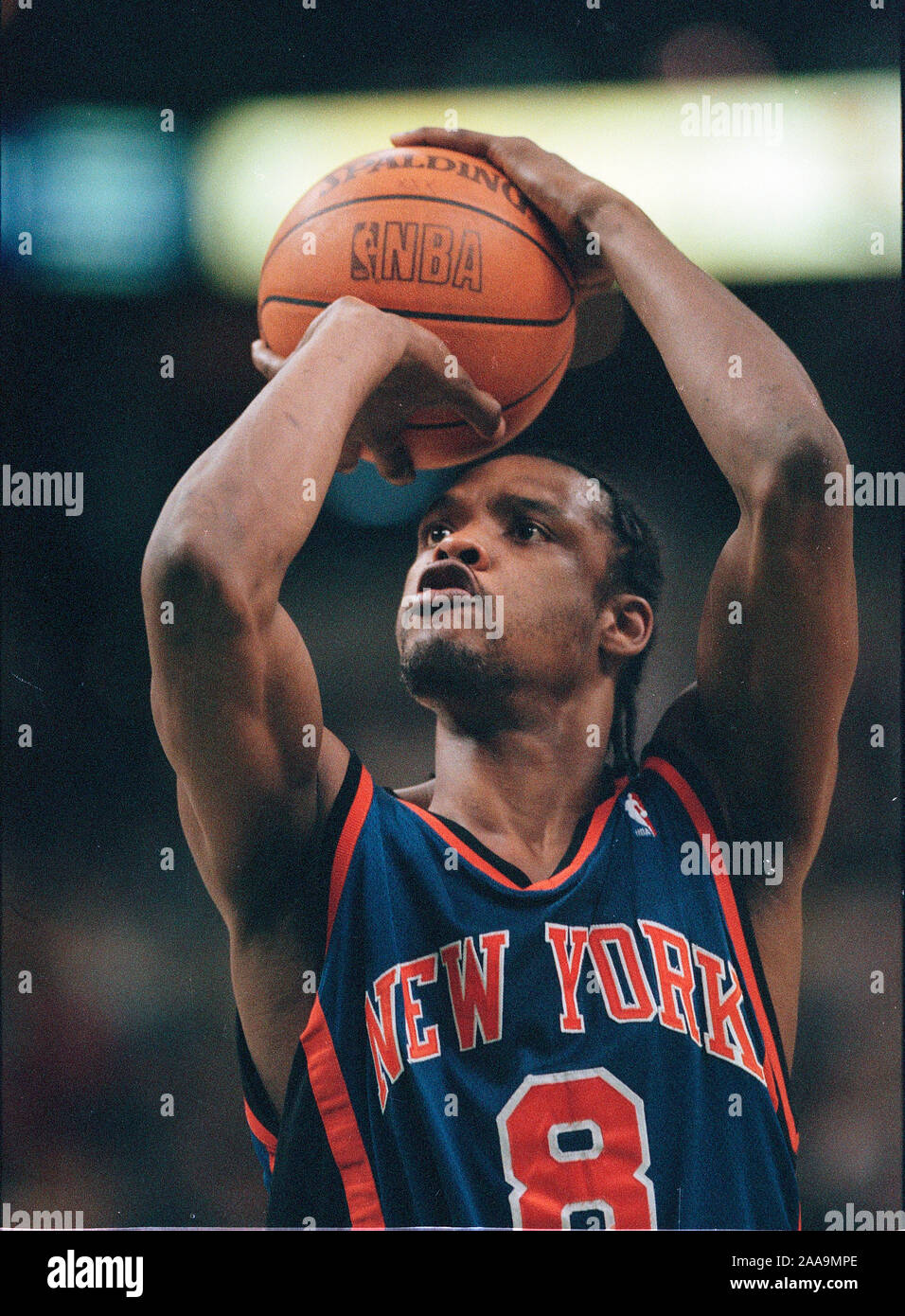 Latrell Sprewell New York Knicks Unsigned Hardwood Classics Portrait  Photograph