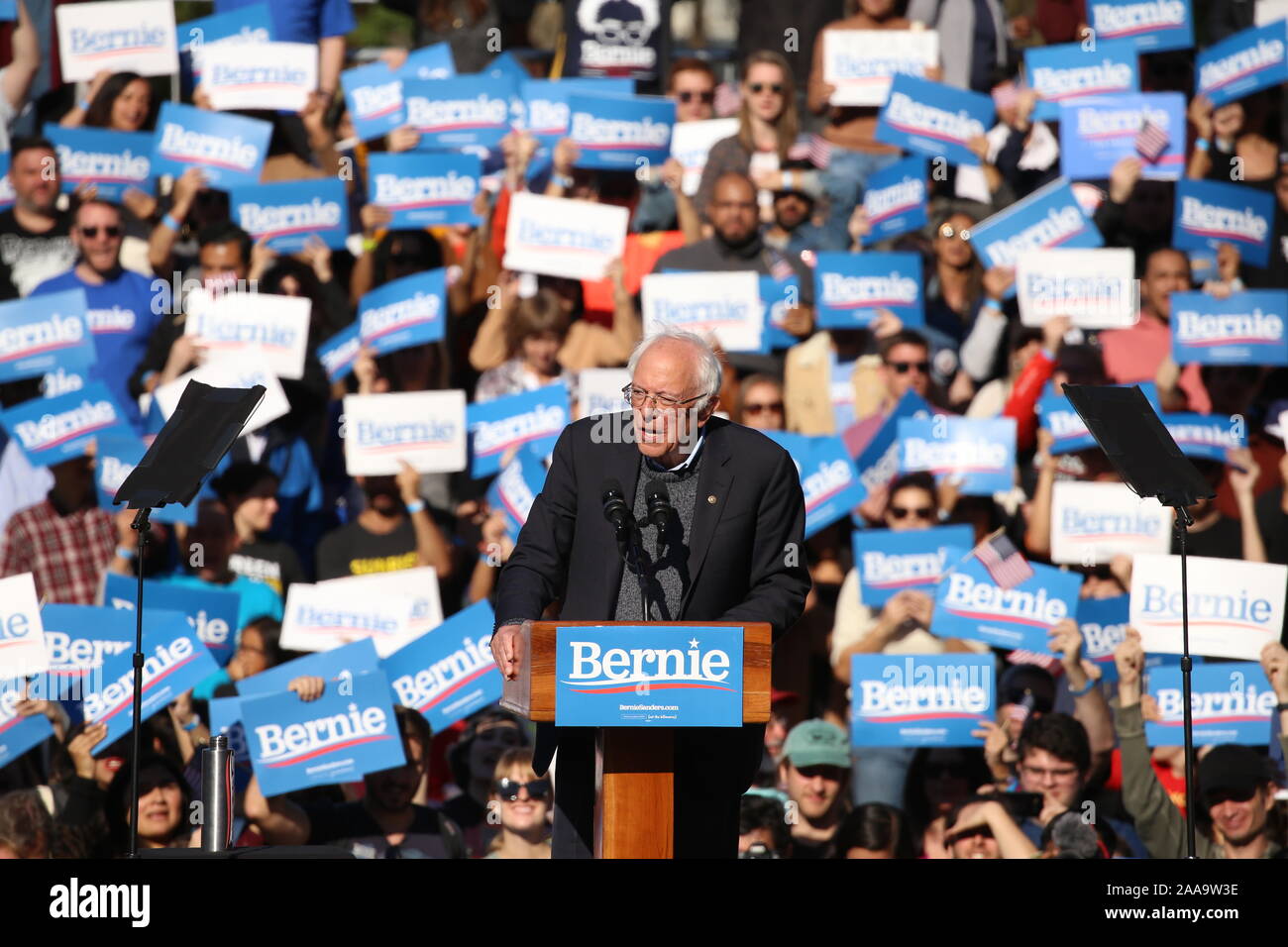 Bernie’s Back Rally Held at Queensbridge Park Featuring: Senator Bernie ...
