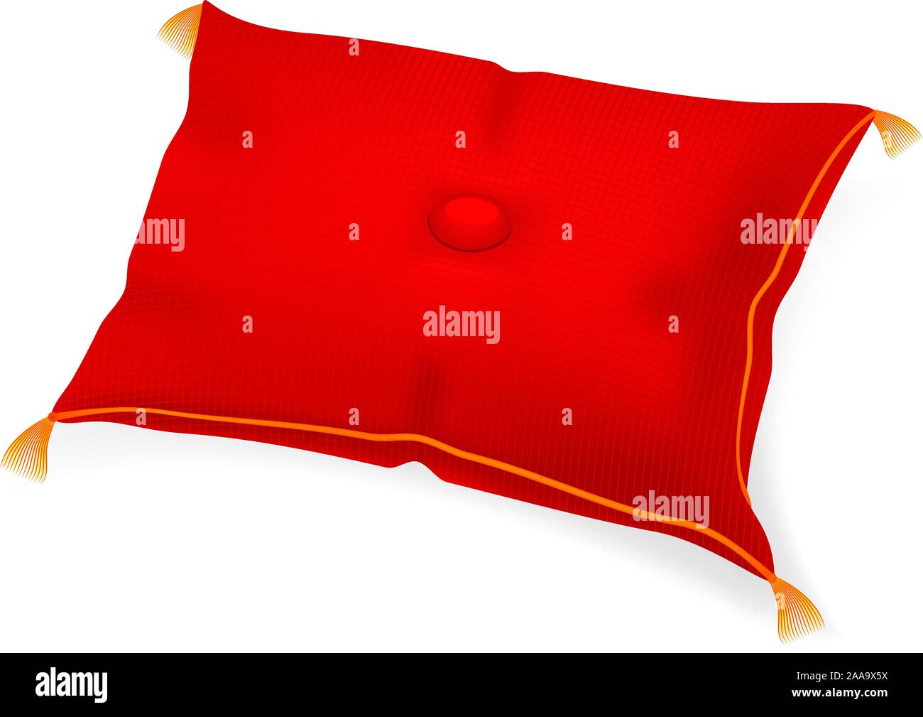 Red Pillow for an award or gift Stock Vector