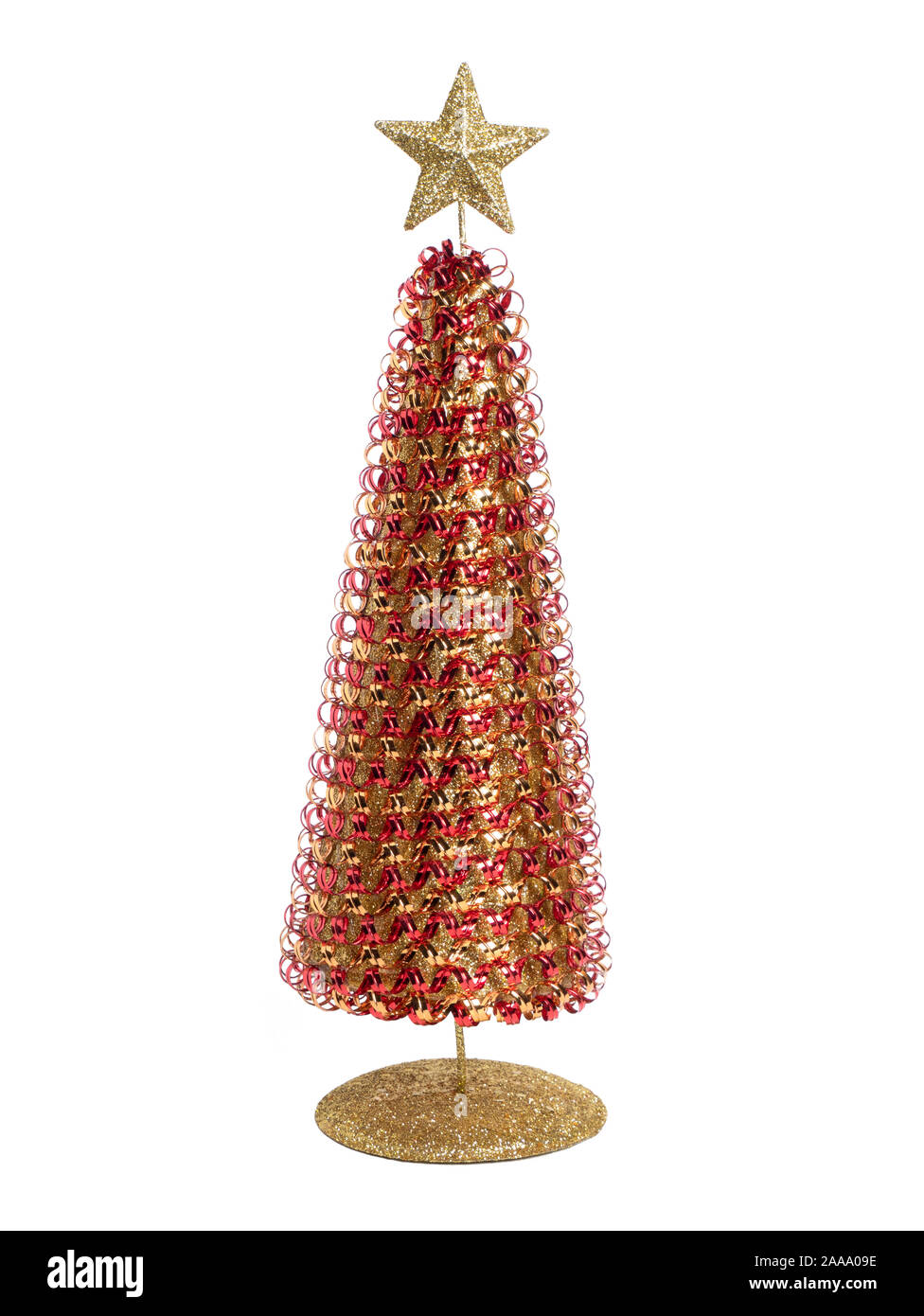 Christmas tree isolated on white background Stock Photo - Alamy