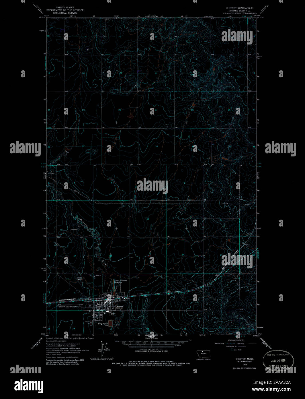 Chester montana map hires stock photography and images Alamy