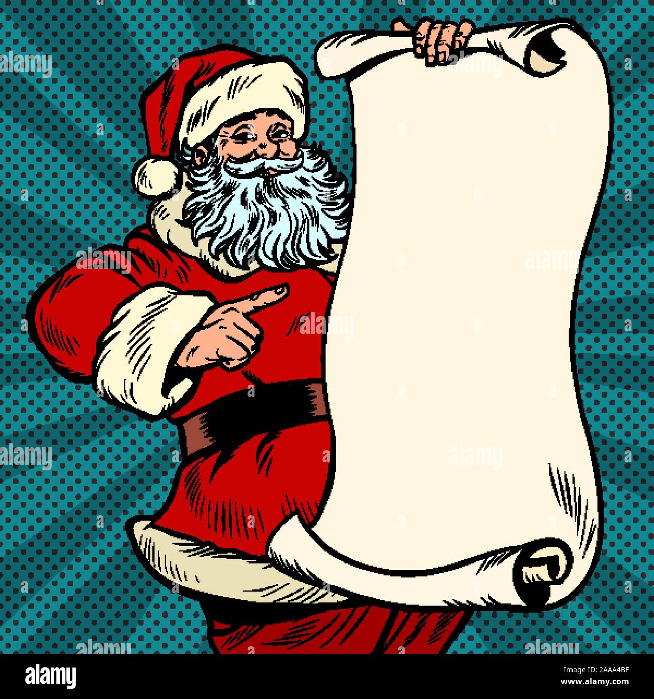 Santa Claus character, Christmas and New year Stock Vector