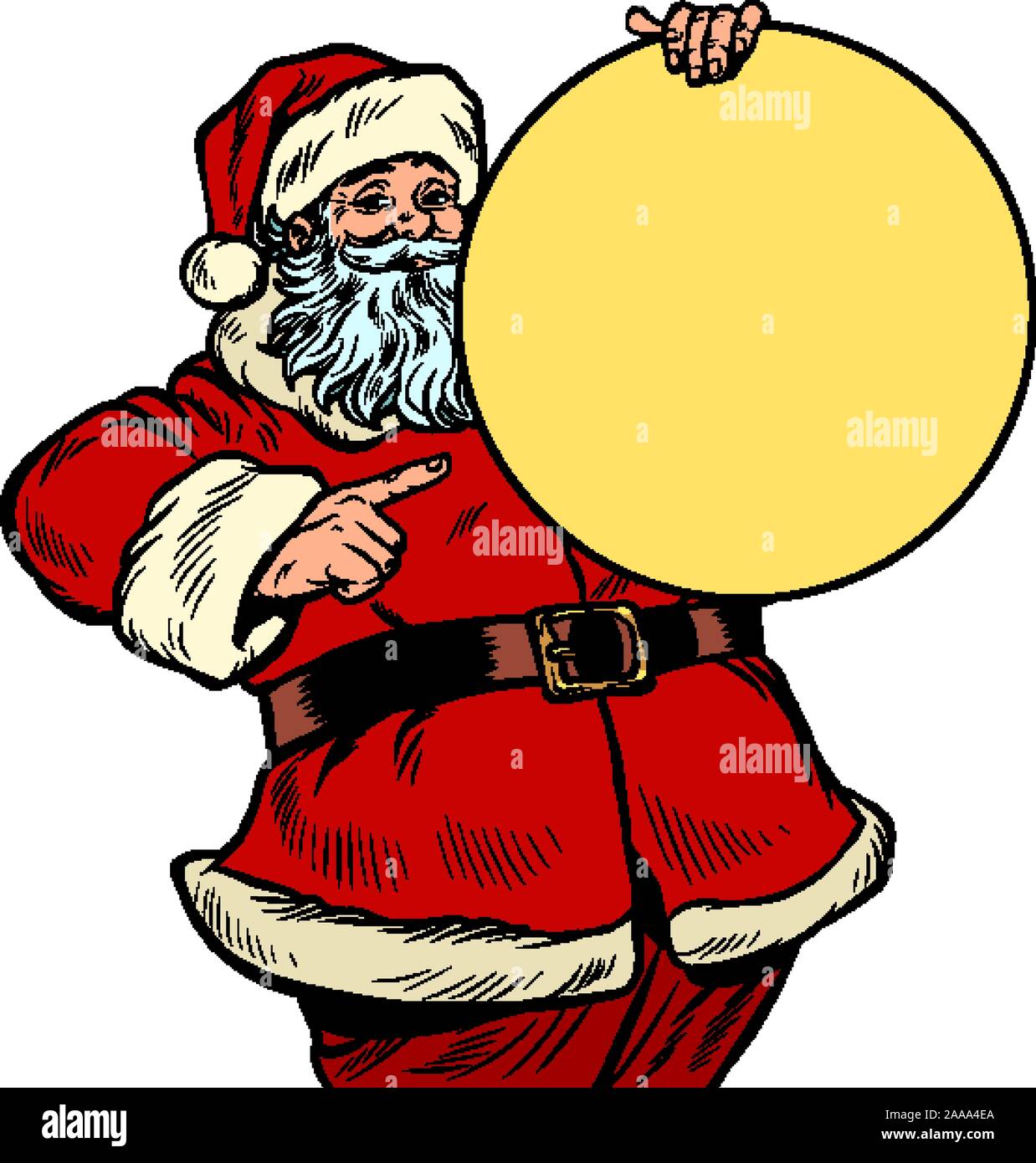 Santa Claus character, Christmas and New year Stock Vector