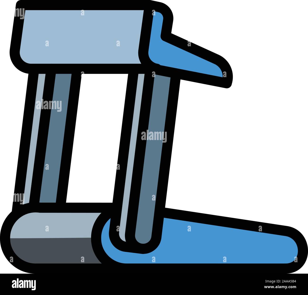 Treadmill icon. Outline treadmill vector icon for web design isolated ...