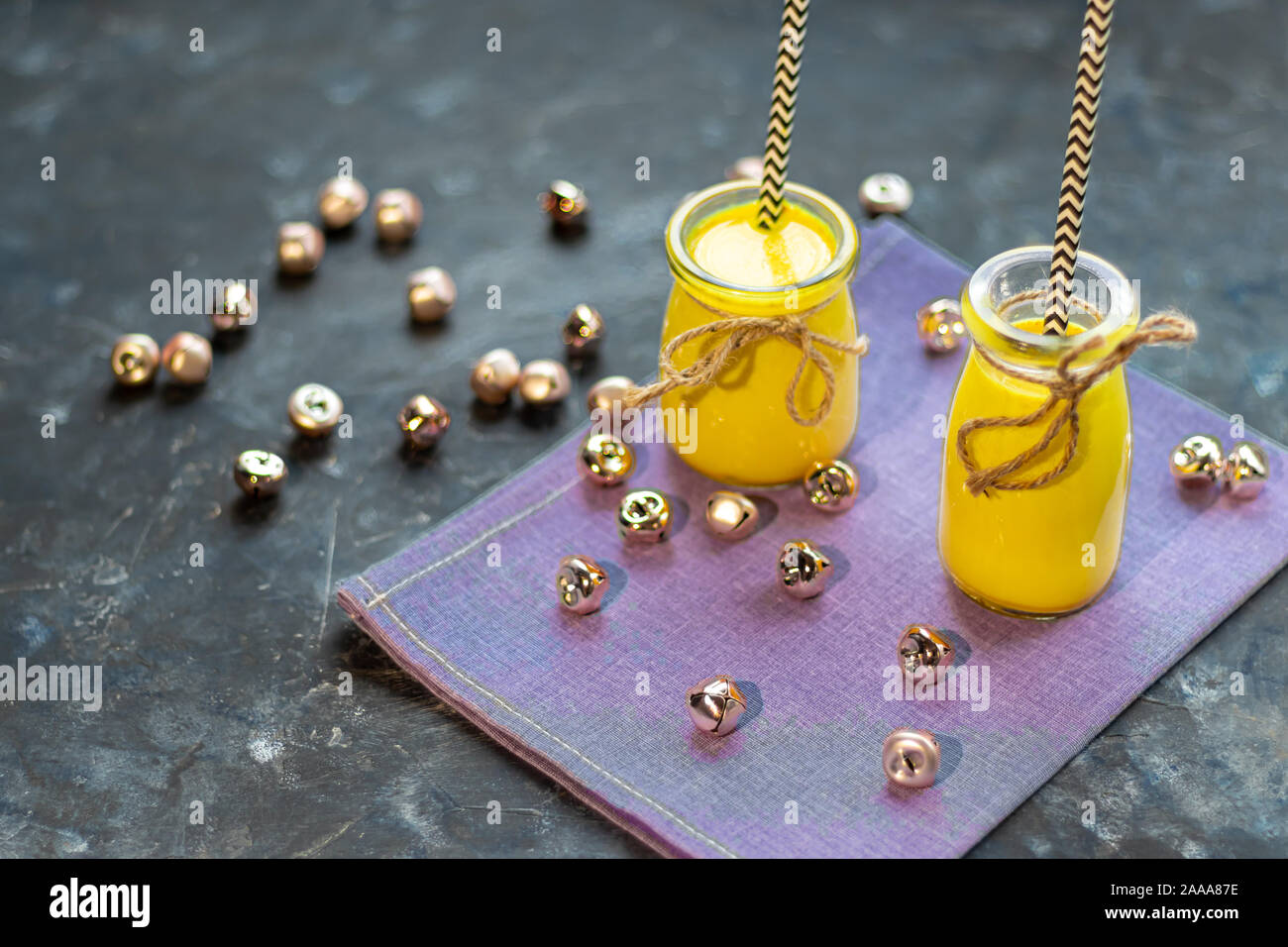 Golden Milk With Spices Turmeric Cloves Black Pepper And A Drop Of 