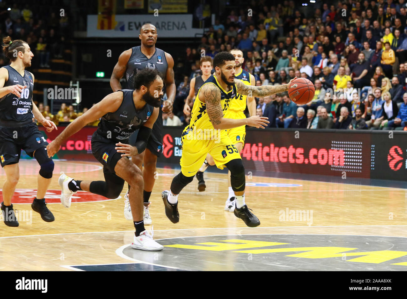 Oldenburg, Italy, 20 Nov 2019, 55 tyler larson during EWE Baskets