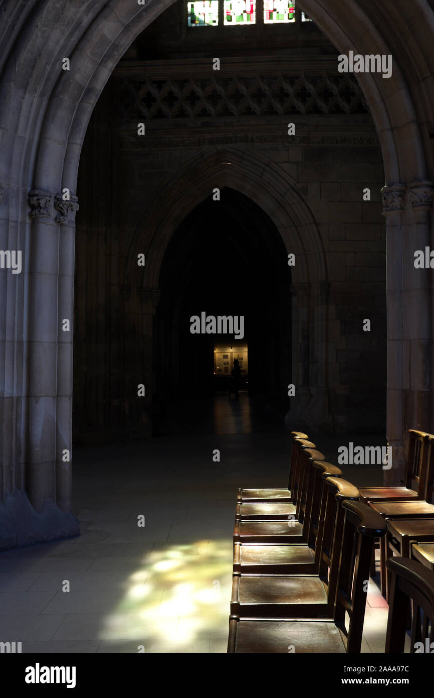 Interior of the Church of SaintJean de Caen, Normandy, France Stock