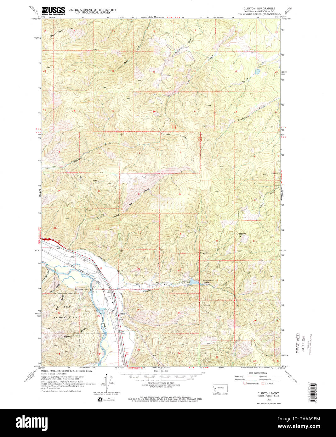 Clinton montana map Cut Out Stock Images & Pictures Alamy