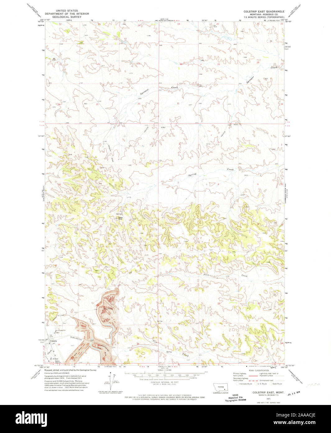 Colstrip montana map hires stock photography and images Alamy