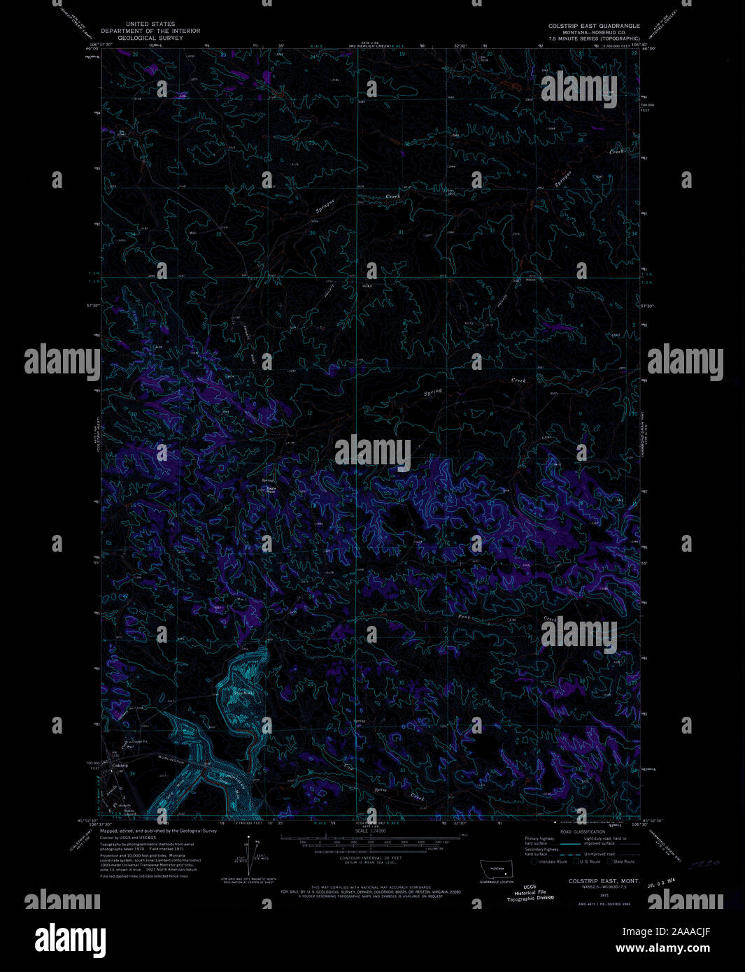 Colstrip map hires stock photography and images Alamy