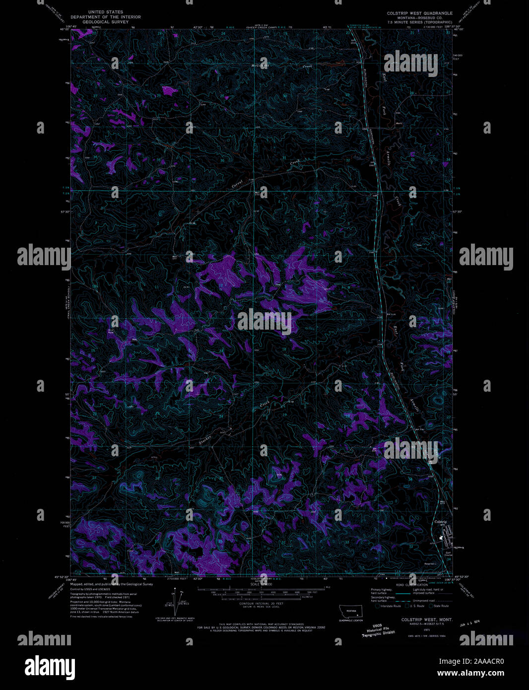 Colstrip map hires stock photography and images Alamy