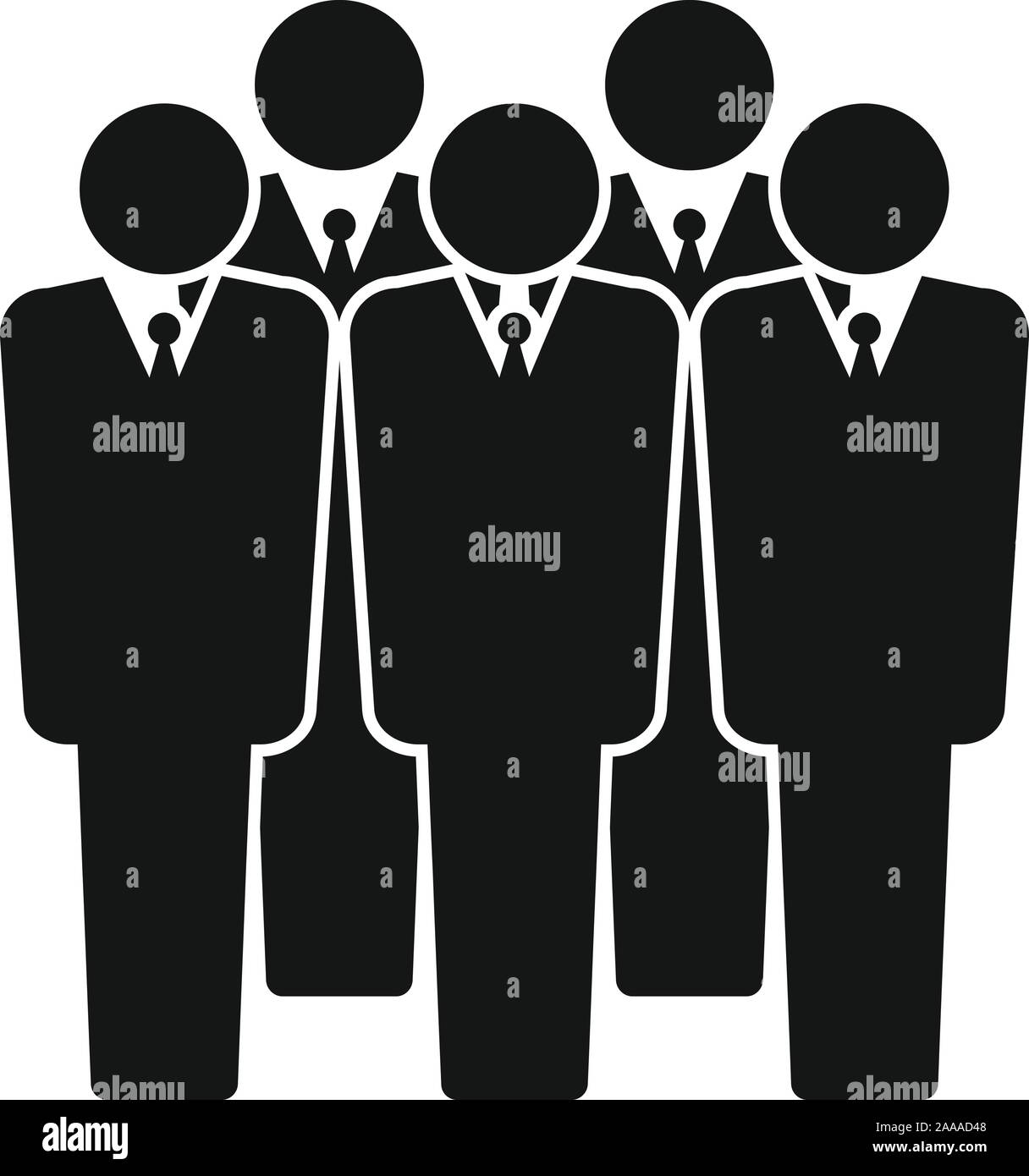 Business audience icon. Simple illustration of business audience vector ...