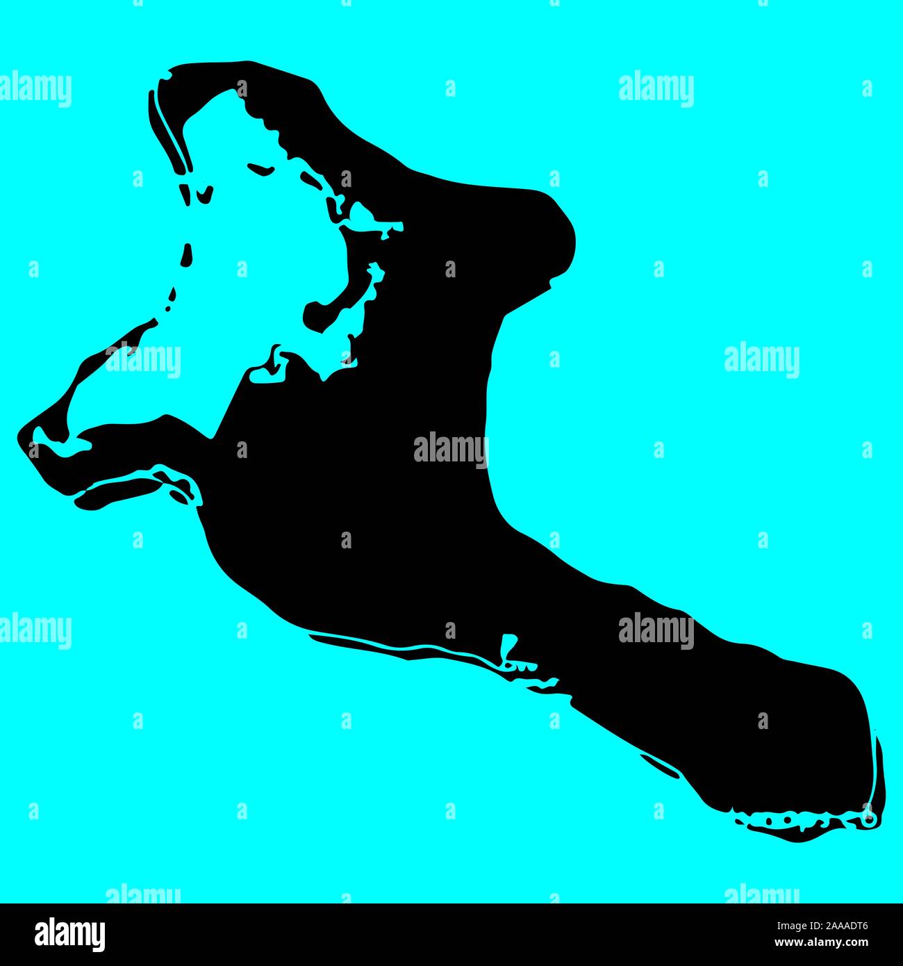 Kiribati Map Silhouette Vector illustration Eps 10. Stock Vector