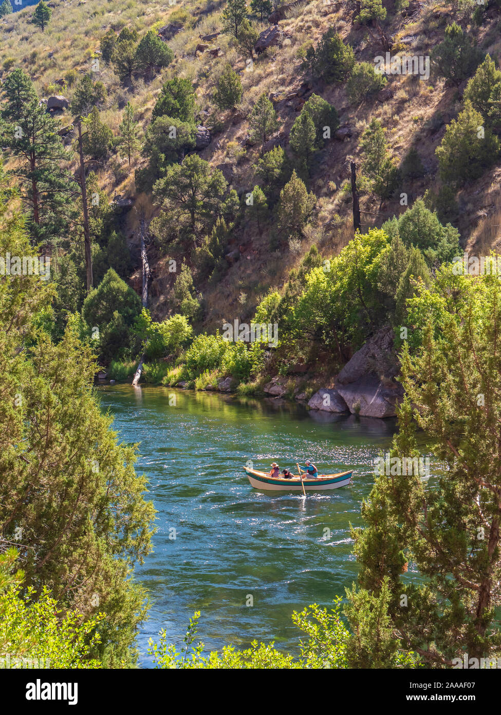 Dory floats the Green River, Little Hole Trail, Ashley National Forest
