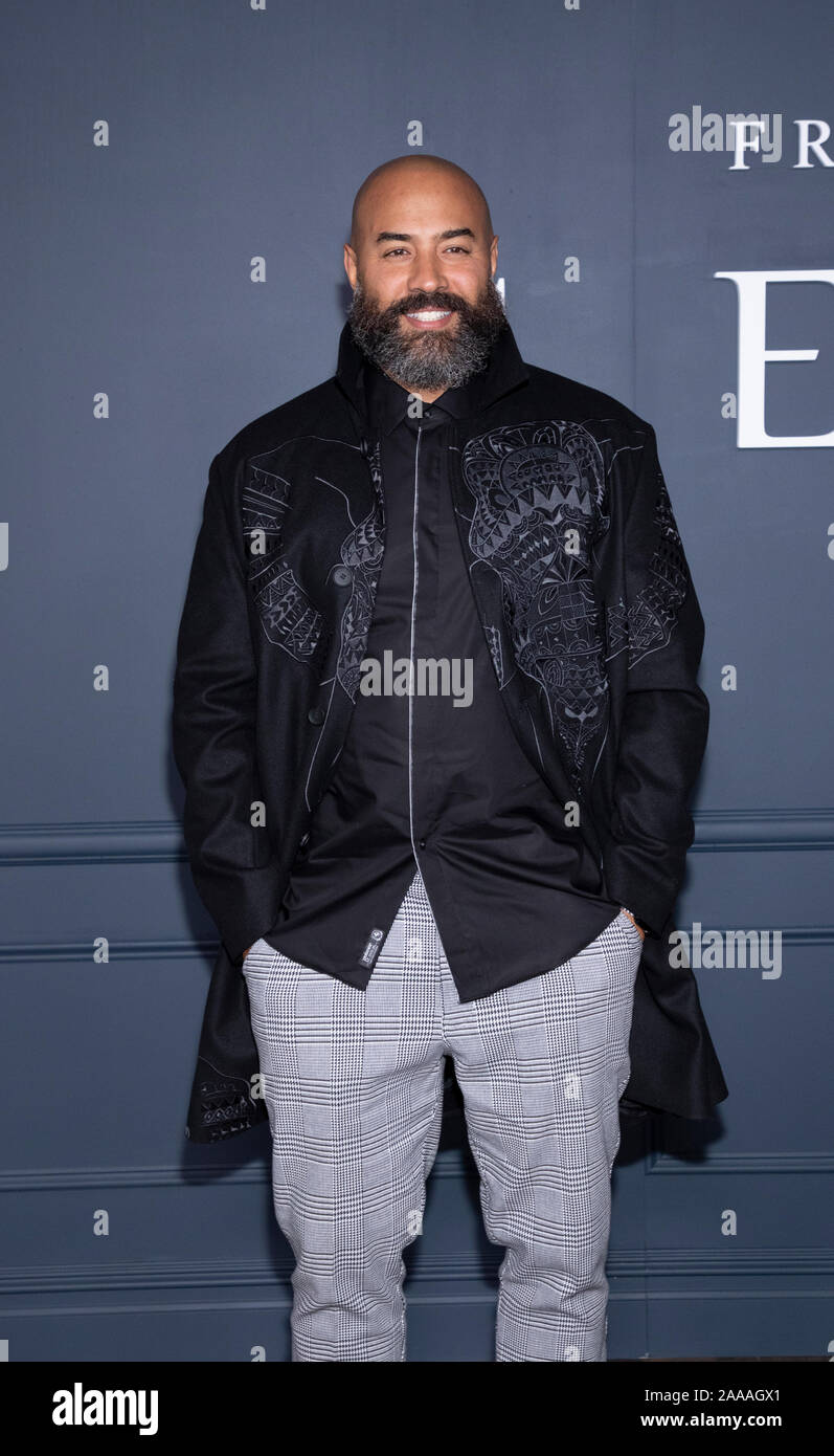 Brooklyn, NY, USA - November 19, 2019: Ebro Darden attends Apple TV+ premiere of 'The Servant' at BAM Howard Gilman Opera House, Brooklyn Stock Photo