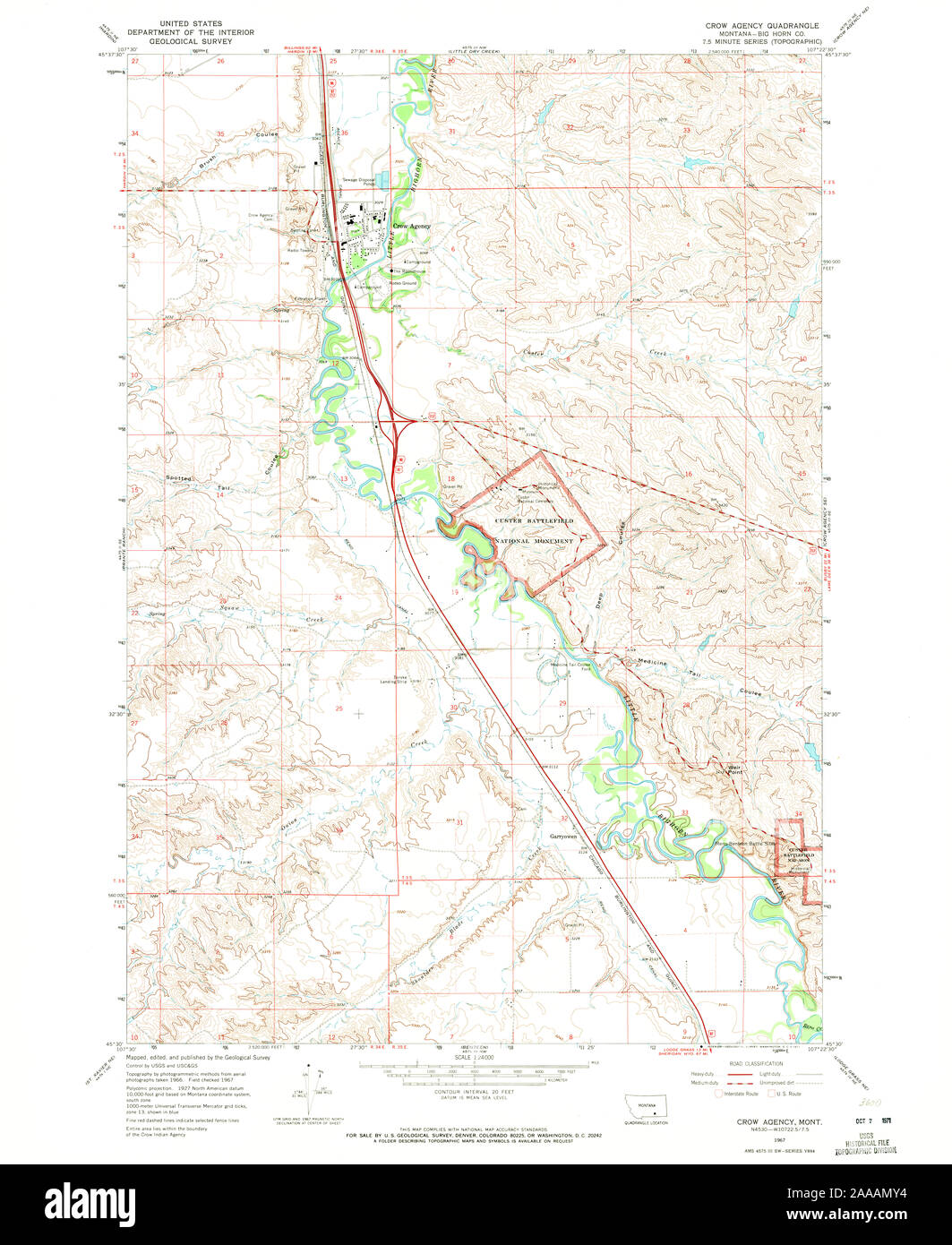 Map of crow agency montana hires stock photography and images Alamy