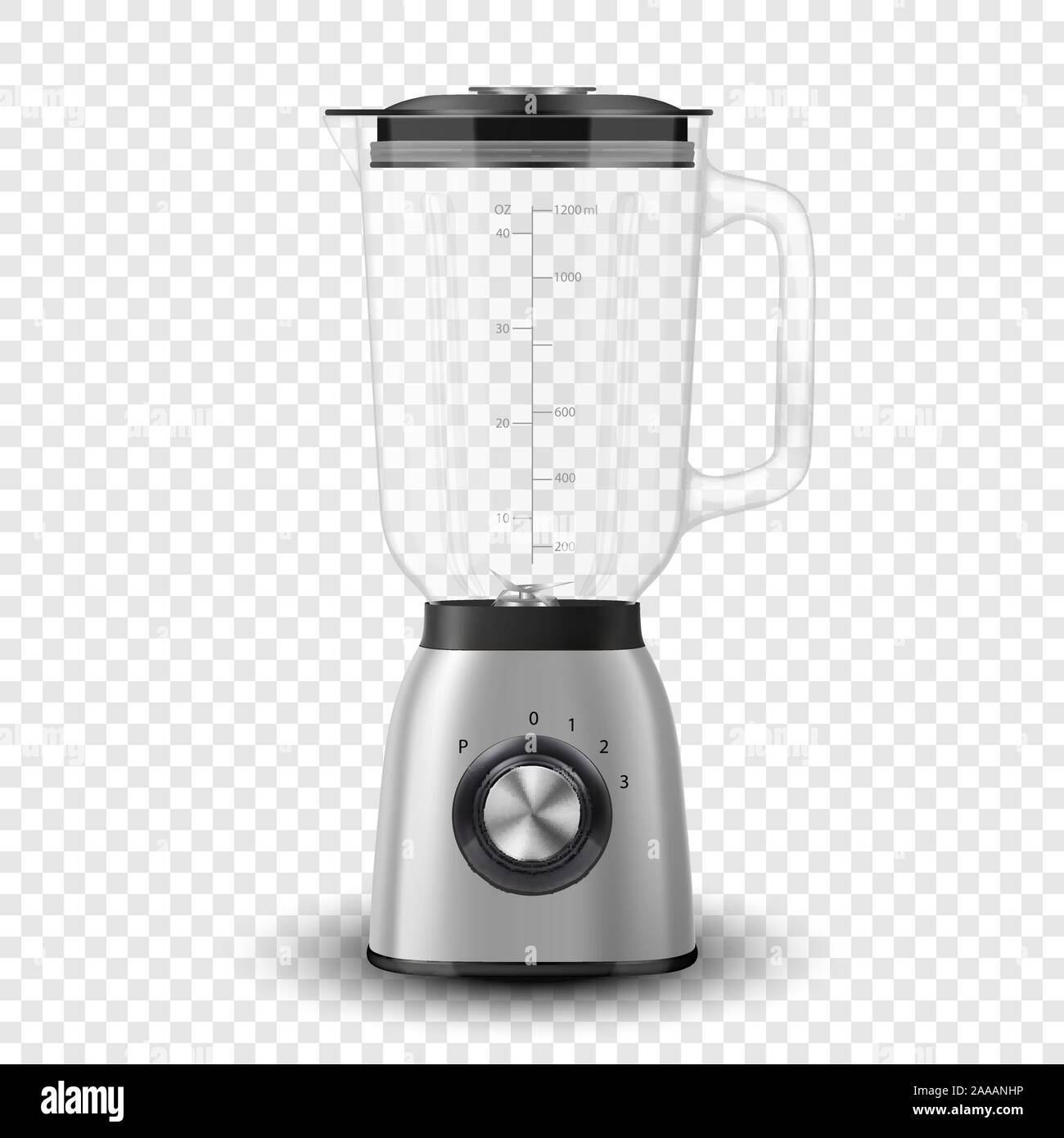 Smoothie blender jar closeup Stock Vector Images - Alamy