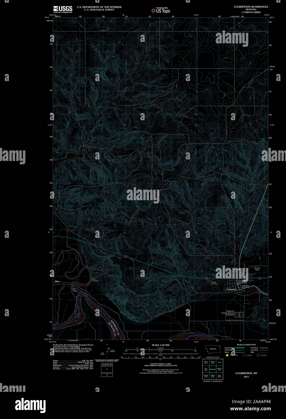 Culbertson montana map hires stock photography and images Alamy