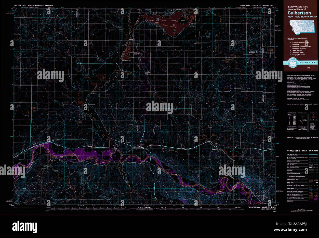 Map of culbertson montana hires stock photography and images Alamy