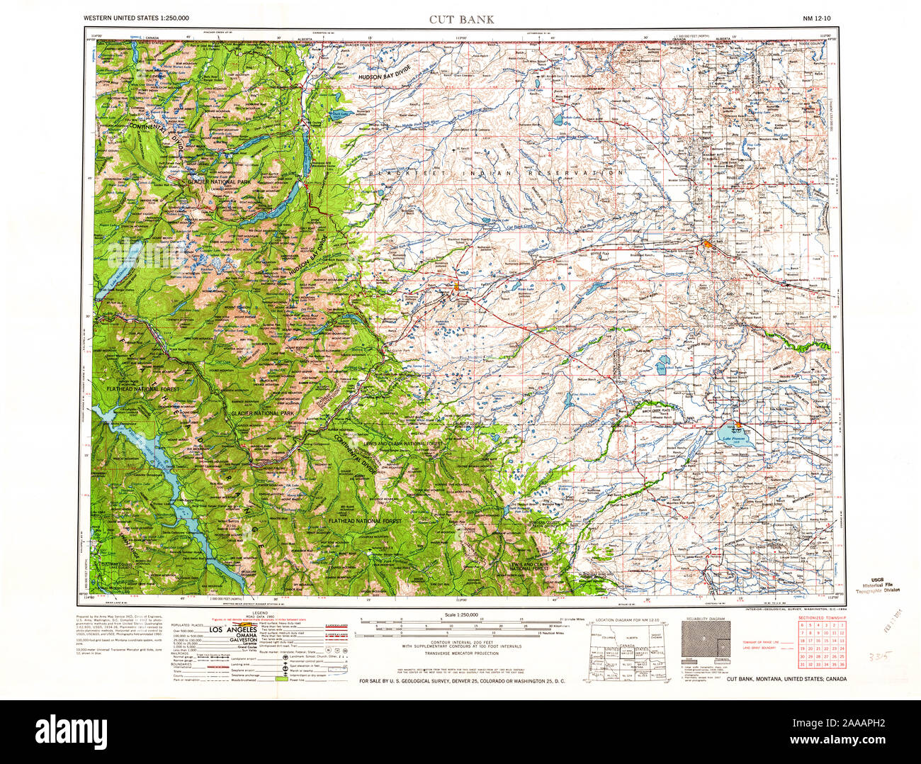 Map of cut bank montana Cut Out Stock Images & Pictures Alamy