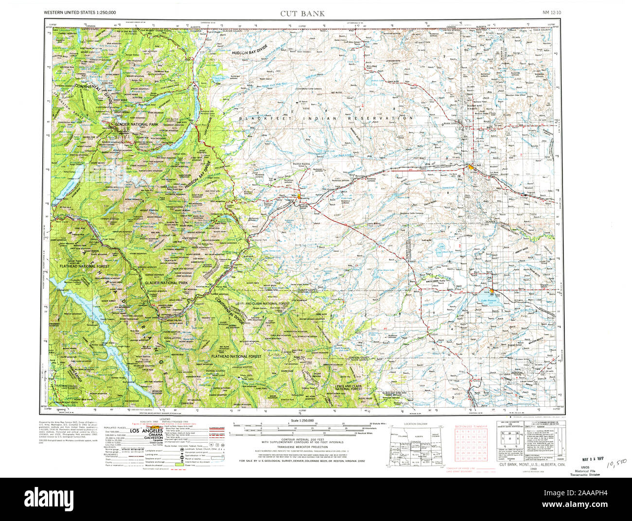 Map of cut bank montana hi-res stock photography and images - Alamy