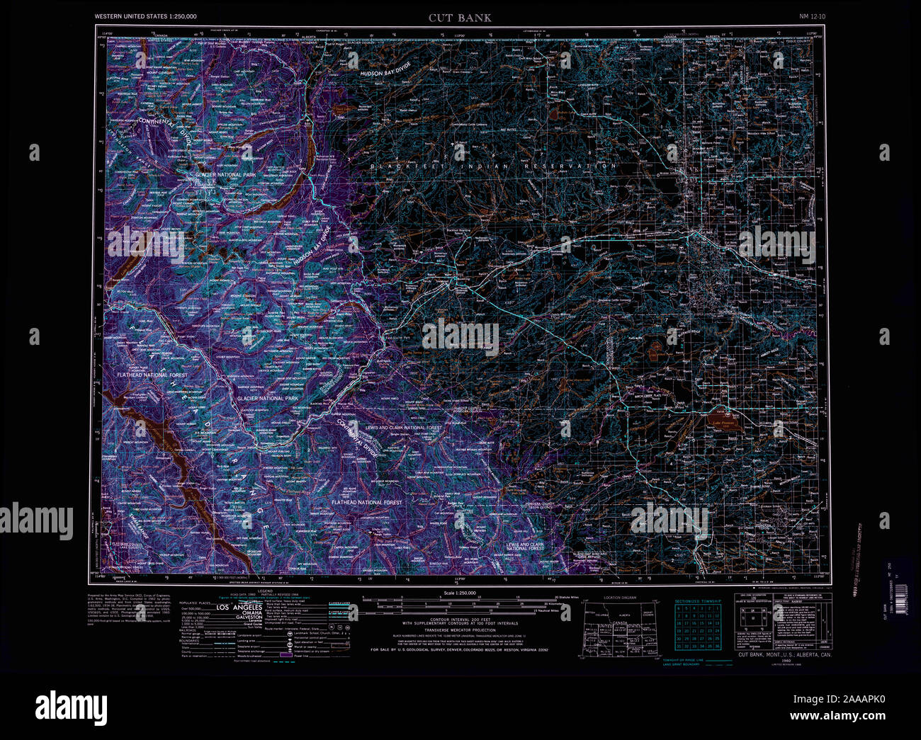 Cut bank montana map hires stock photography and images Alamy