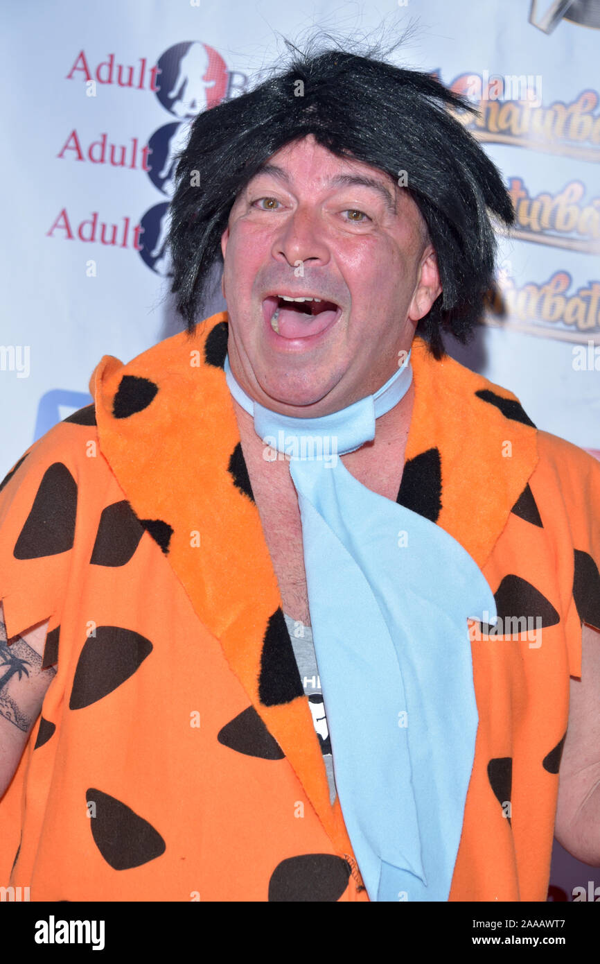 HOLLYWOOD, CA -OCTOBER 30:  PR Agent James Bartholet  arrives for the Heaven and Hell Halloween Bash on October 30 2019 in Hollywood California. (Phot Stock Photo