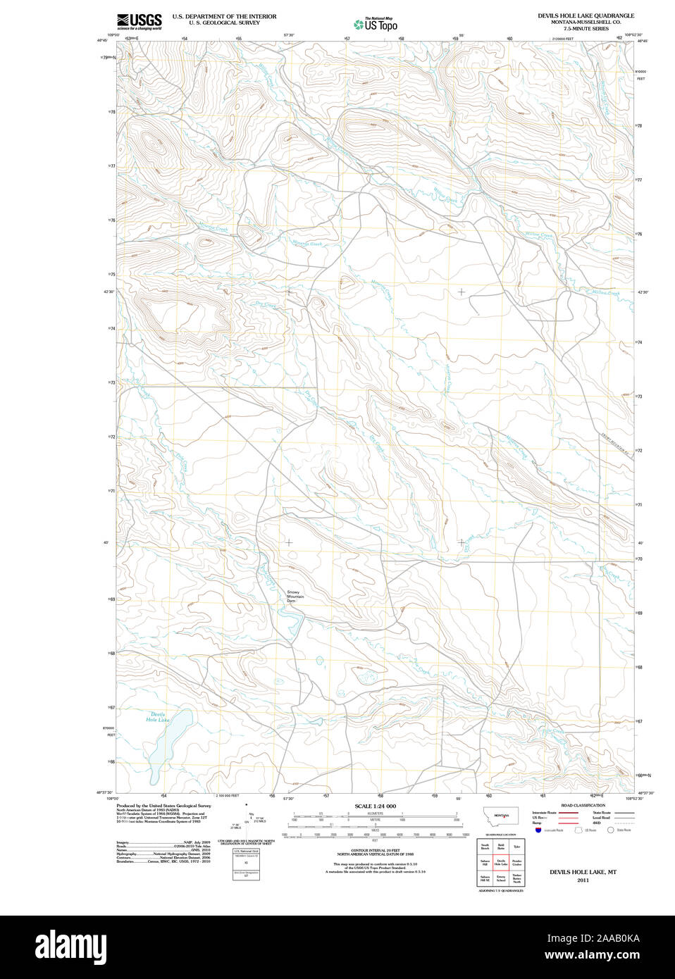 Map of devils lake hi-res stock photography and images - Alamy