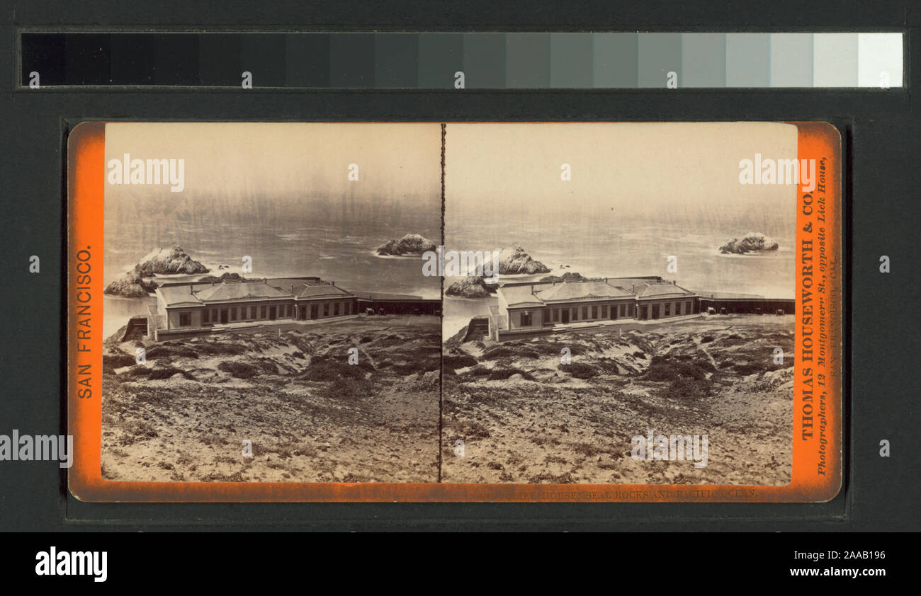 Cliff House, Seal Rocks, and Pacific Ocean.; Cliff House, Seal Rocks