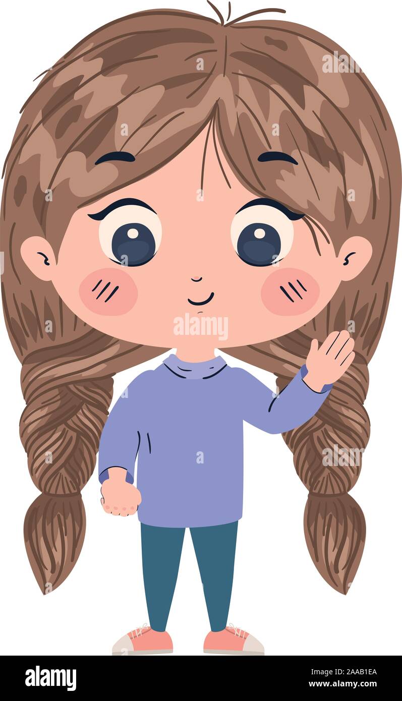 Isolated girl cartoon vector design Stock Vector Image & Art - Alamy