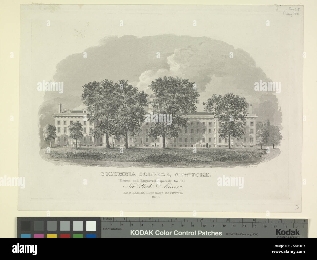 Columbia college engraving hi-res stock photography and images - Alamy