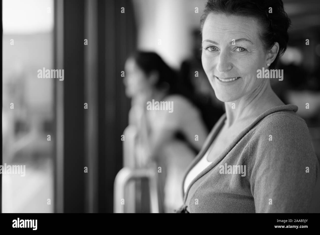 Adult female in flight Black and White Stock Photos & Images - Alamy