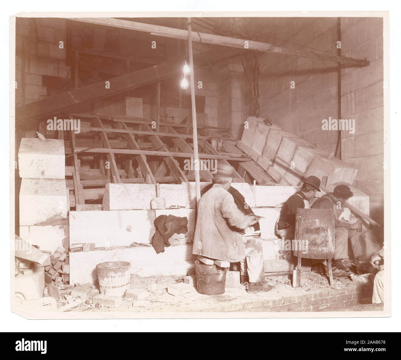 Construction of a vault.; Construction of a vault Stock Photo - Alamy