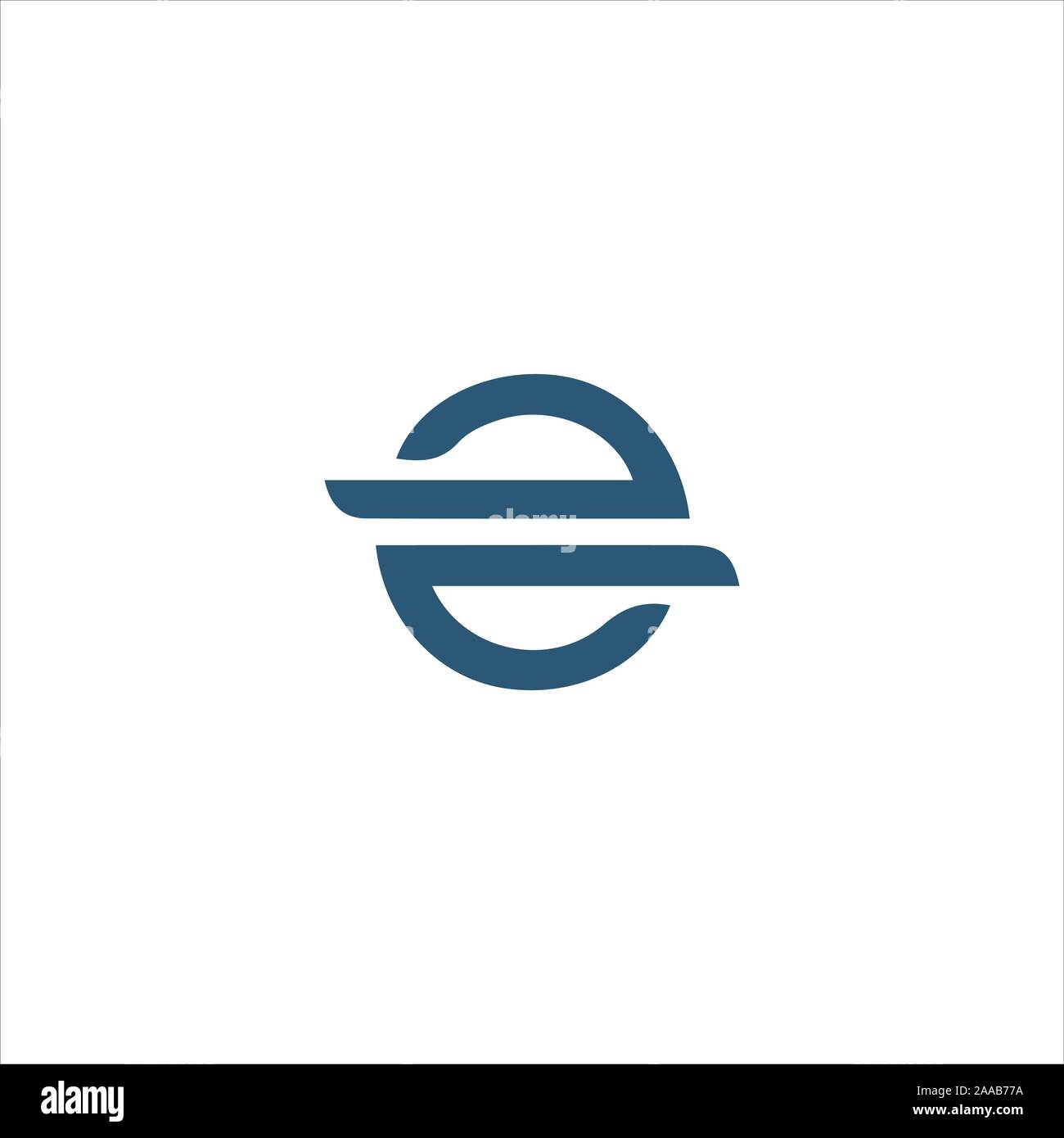 Initial letter eo or oe logo vector design template Stock Vector