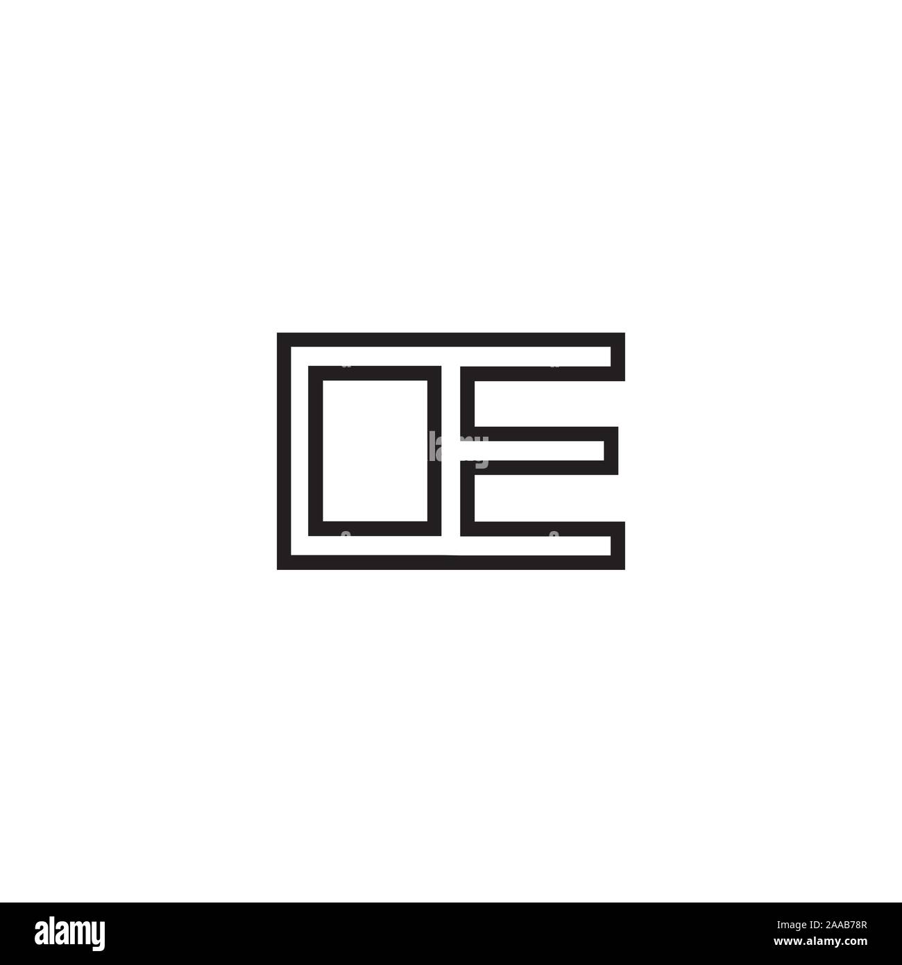 Initial letter eo or oe logo vector design template Stock Vector Image ...