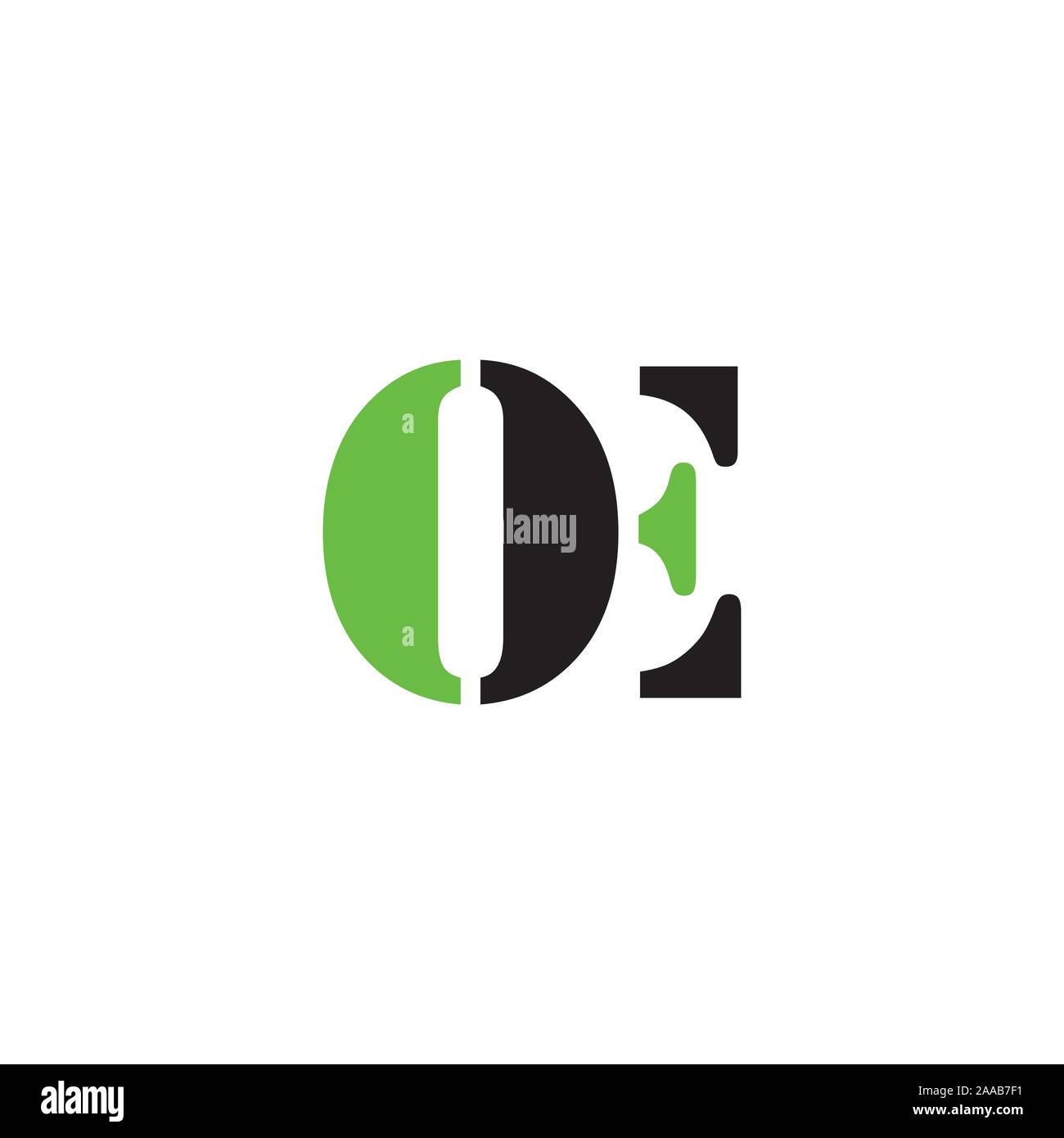 Initial letter eo or oe logo vector design template Stock Vector Image ...