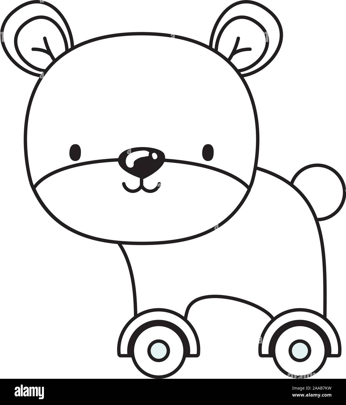 Isolated teddy bear toy vector design Stock Vector Image & Art - Alamy