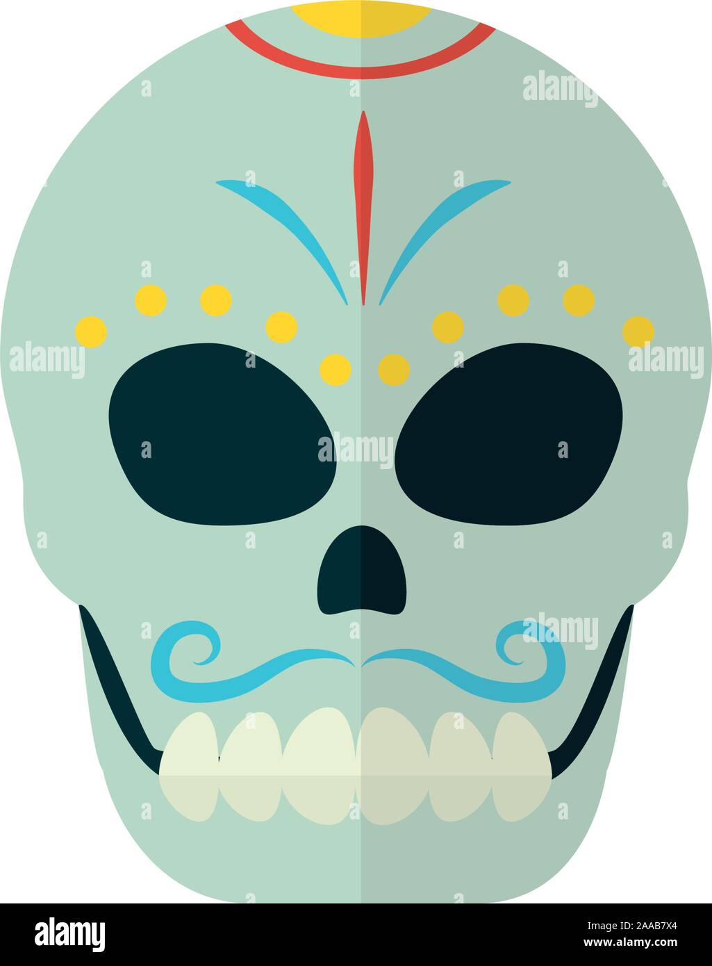 Isolated mexican skull vector design Stock Vector Image & Art - Alamy