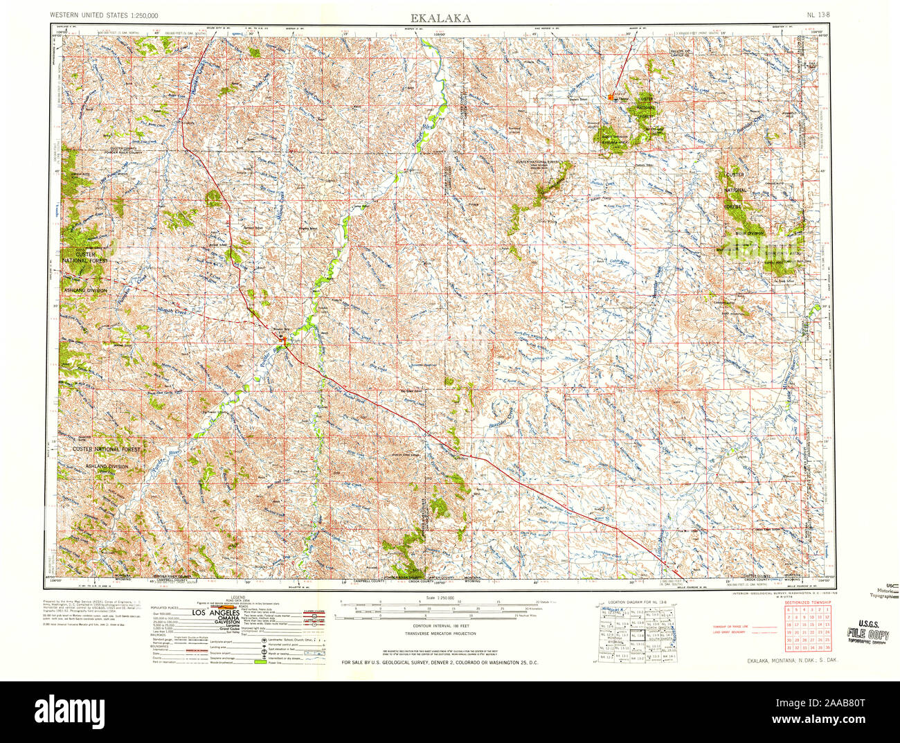 Map of ekalaka hires stock photography and images Alamy