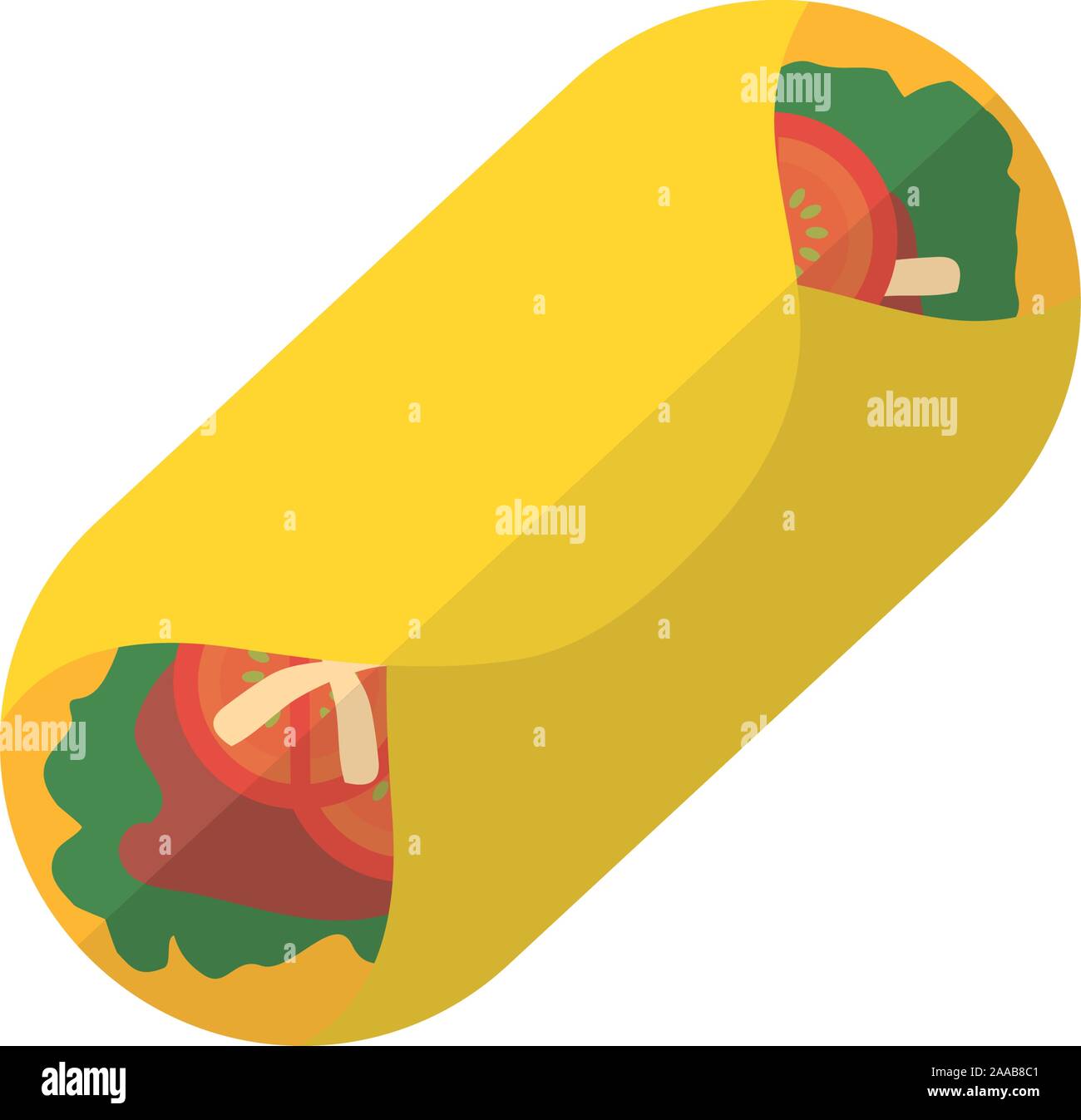 Isolated mexican burrito vector design Stock Vector Image & Art Alamy