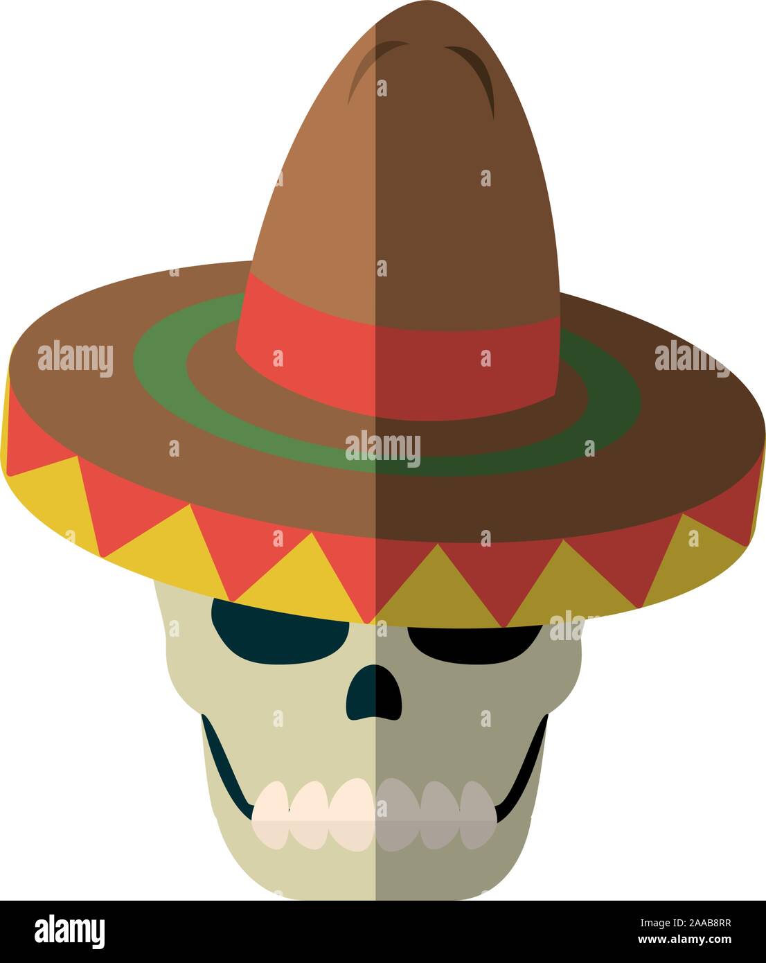 Isolated mexican skull vector design Stock Vector Image & Art - Alamy