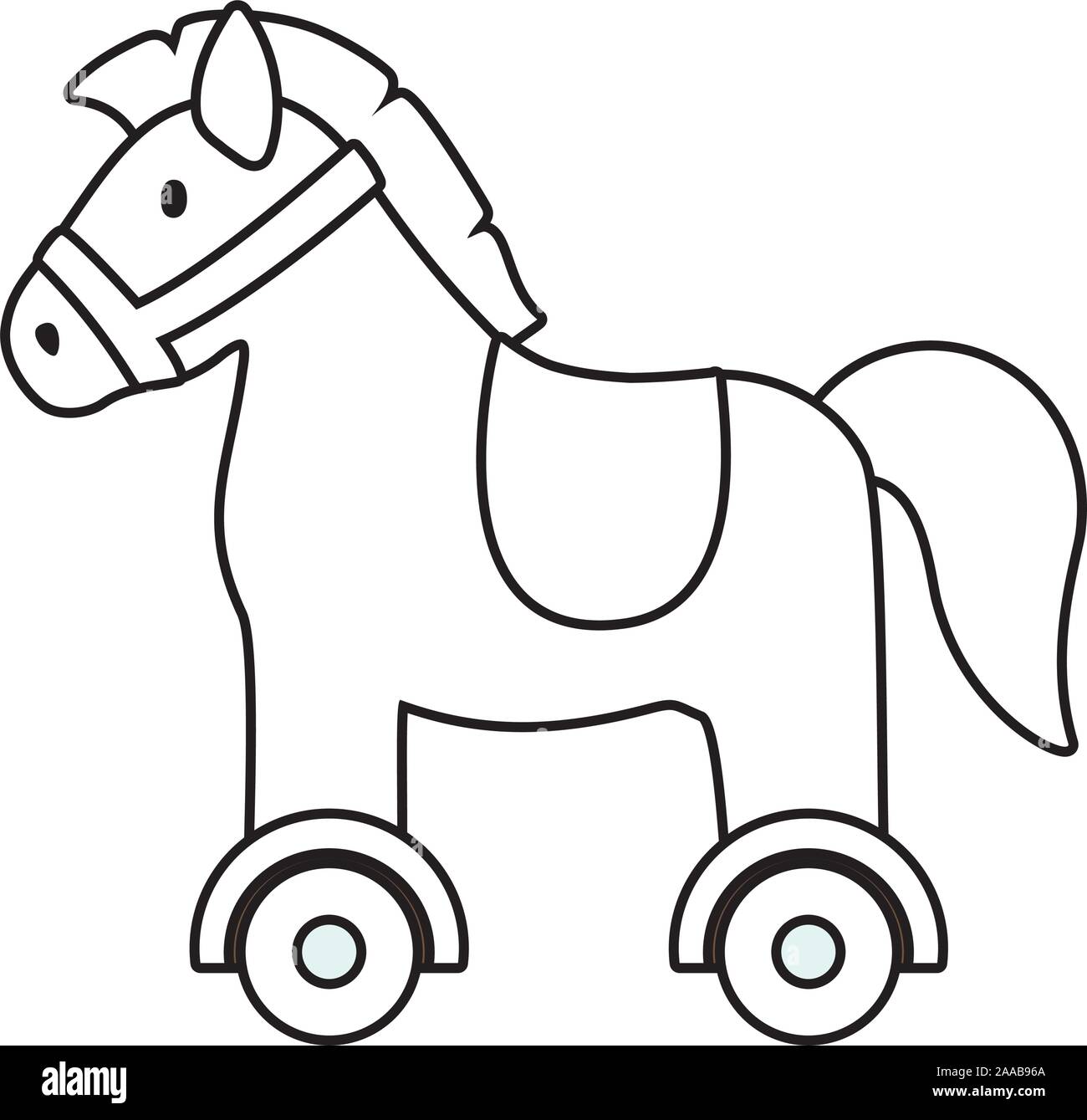 Isolated horse toy vector design Stock Vector Image & Art Alamy