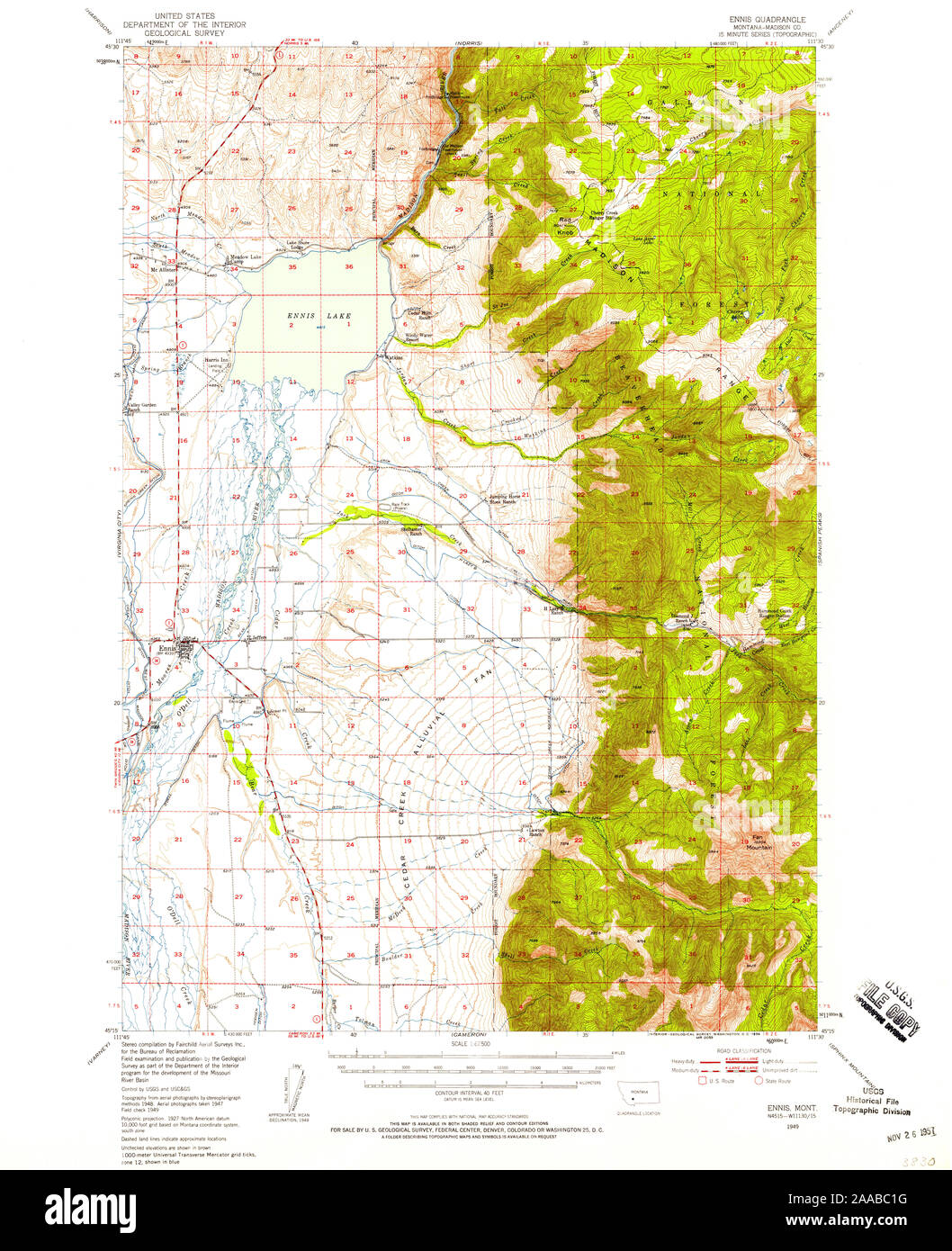Map of ennis hi-res stock photography and images - Alamy