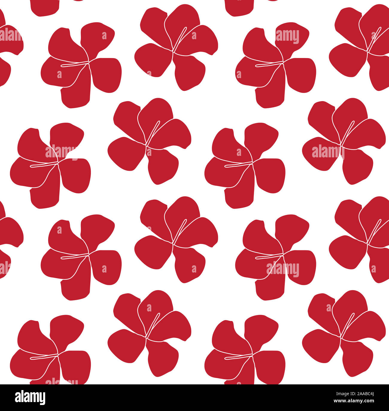Botanical Floral seamless Pattern in Vector - It is suitable for prints, patterns, backgrounds, websites, wallpaper, crafts Stock Photo